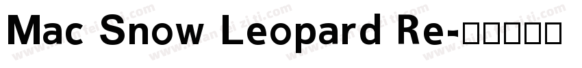 Mac Snow Leopard Re字体转换